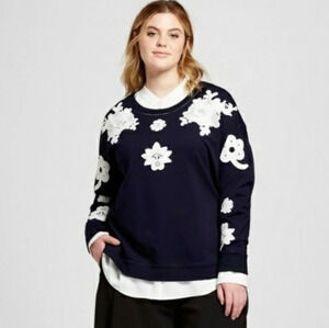 Victoria Beckham for Target Embroidered Floral Top